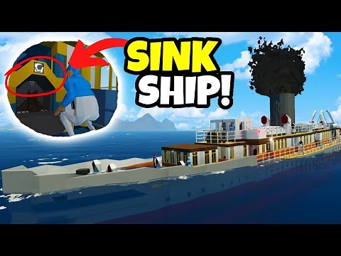 I Clicked The SINK BUTTON On a PASSENGER SHIP In Stormworks!