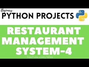 Python Projects - 1: Restaurant Management System - 4 | Add Rating