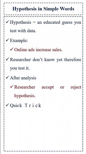 What is Hypothesis? #hypothesis #dataanalytics #dataanlysis #research