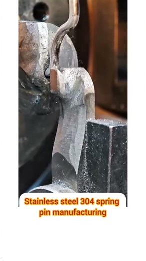 Stainless steel 304 spring pins are manufactured through a precise process