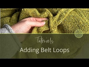 My FAVOURITE WAY To Knit Belt Loops | Knitting Tutorial by Carol Feller