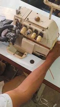 Learn quickly how to adjust the stitches on your overlock machine. #sewingmachine #sewing