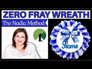 Amazing ZERO FRAY Deco Mesh WREATH Tutorial