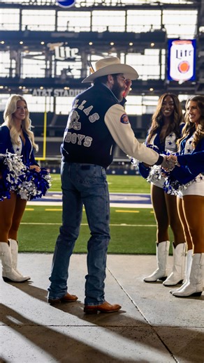 Dallas Cowboys Cheerleaders on Instagram: "A pleasure meeting Posty  #RedKettleKickoff | @salvationarmyus"