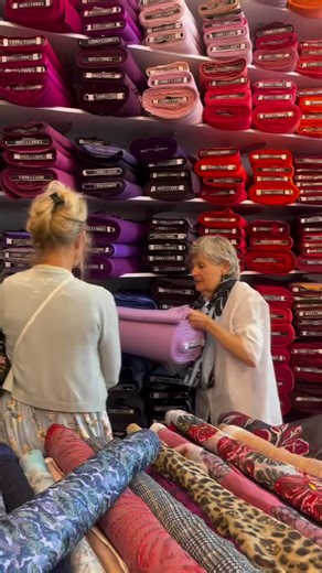 Posted by San Francisco’s Britex Fabrics @britexfabrics “Yep, you heard that right… we’ve got the best boiled wool for all your jacket and coat needs. And in 15 different colors at that 💙💛💚💜” #boiledwool #boiledwoolfabric #fabricstore | ryliss_sewinganddesignschool