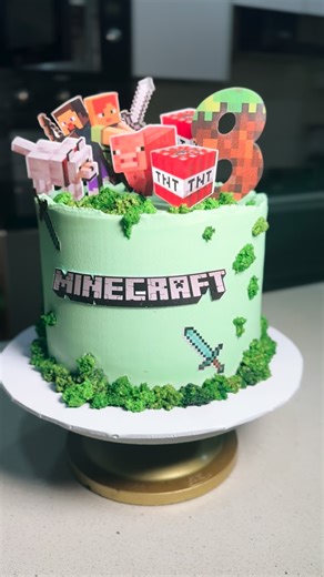 Cakesbymamarazzi on Instagram: "Built block by block… then frosted to perfection !! A Minecraft cake that brings the game to LIFE — creepers, TNT and all the fun! Perfect for little gamers with big imaginations. #minecraftcake#buttercreamcakes"