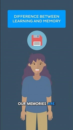 Difference between learning and memory