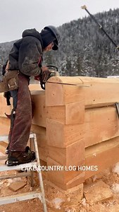 111K views · 7.7K reactions | Dovetail Log home construction at our log building facility in Sicamous, British Columbia. This home was built using Douglas Fir Logs for a wonderful family in Montana. #logbuilding #dovetail #montanaloghomes #handcraftedloghomes #wood #timber #luxuryloghomes #buildingyourdreamfromnature | Lake Country Log Homes - LCLH | Facebook