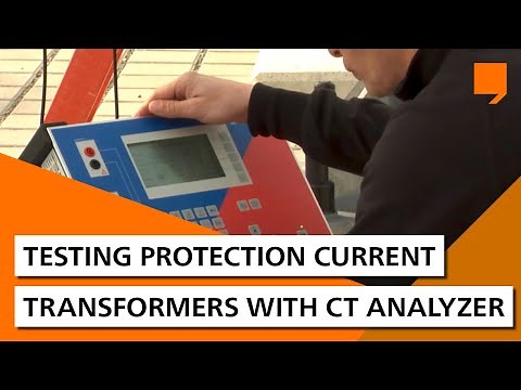 Testing protection current transformers with CT Analyzer