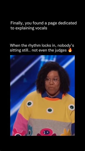Explaining Vocals | Science of the human voice on Instagram: "Mama Duke didn’t step onto the AGT stage to prove herself — she arrived already grounded. From the opening line of “Feels So Good To Be You,” her delivery is calm, confident, and completely intentional. Vocally, there’s no chasing validation here — just control, clarity, and belief. What makes this performance land is conviction. Her rhythm stays locked, her words are deliberate, and nothing feels rushed or performative. Instead of le
