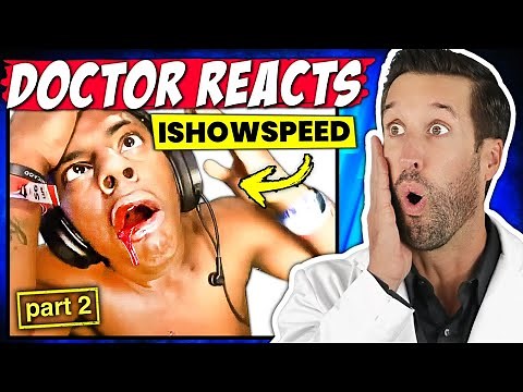 ER Doctor REACTS to IShowSpeed DUMBEST Injuries (PART 2)