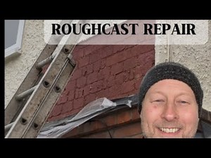 Repairing roughcast render#diy #plastering #trades #masonary #homerenovation #repairing #decorating