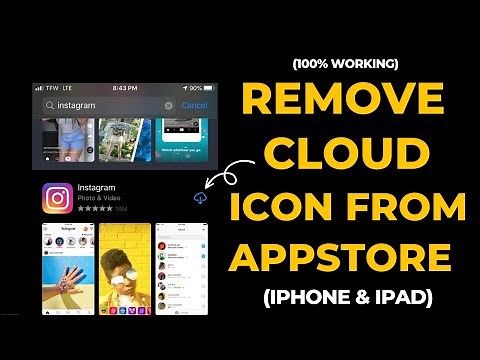 How to Remove Cloud Icon from App Store in iPhone