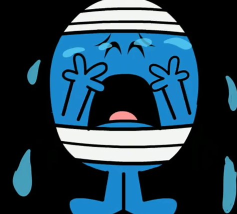 Mr. Bump from Mr. Men Show Crying Moments
