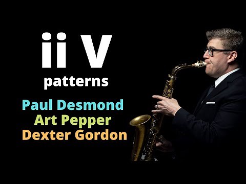 Jazz Patterns for Sax - ii V licks from Desmond and more!