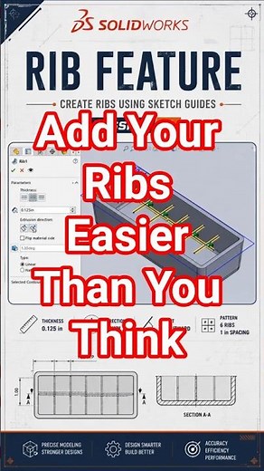 Add Ribs to Your SolidWorks Model in Seconds