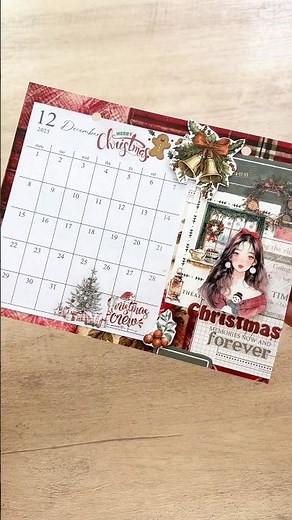 【100均】卓上カレンダー作り🗓️ネップリ配信も✨❣️#紙もの #コラージュ #カレンダー