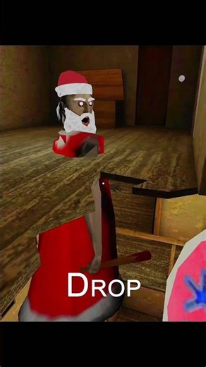 Santa Claus granny vs freeze trap 💀 #granny #gaming #horrorgaming #grannygame #shortsviral