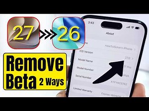 How to Uninstall iOS 27 Developer Beta from iPhone (2 Methods) - Downgrade iOS 26 Beta to iOS 26.5.1