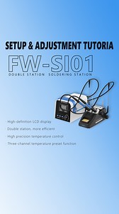 1.6K views · 11 reactions | Quick guide: FW-SI01 Double Station setup & operation Start now✨ #FORWARD #forwardtools #FORWARDTOOLS #FORWARDRepairTools #FORWARDSolutions #HotAirGunSolderingIron #motherboardrepair #SolderingIron #DesolderingCompanion #Hotairstationmanufacturer #Microscope #Powersupply #DesolderingStation #MobileRepair #SolderingTools | Forward Tools | Facebook