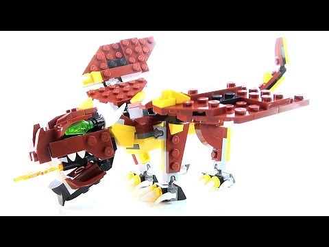 Lego Creator Dragon Speed Build Mythical Creatures 31073 - How to build a Lego Dragon - Dragon toy