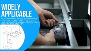 OHLECTRIC (5 Pack) 3 Hole Cross Corner Angle Brackets – Premium Zinc Electroplated Steel | 1-5/8" x 1/4", 9/16" Holes – Heavy-Duty Metal Braces for Wood, Metal, Framing & Structural Support