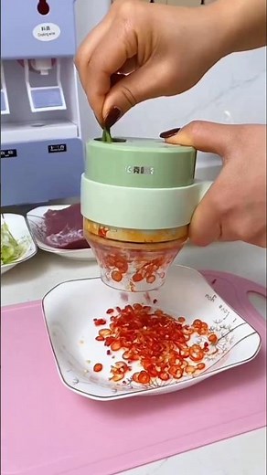 Premium Manual Push Vegetable Chopper | Multi Purpose Mini Food Chopper #shorts
