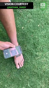 Nathan Vardy has just taken AFL Premiership winning tattoos to a whole new level! 😂😂 The West Coast Eagles player has got a QR code tattooed onto his foot that links to Dom Sheed's 2018 Grand Final winning goal. Do you rate it? 🎥 @nathan_vardy 📰 Full sport coverage: https://ab.co/3Exdef9 📩 Newsletter: https://bit.ly/ABCSPORTnewsletter | ABC Sport
