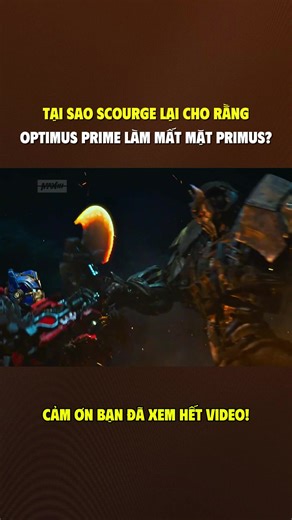 TẠI SAO SCOURGE LẠI CHO RẰNG OPTIMUS PRIME ĐÃ LÀM MẤT MẶT PRIMUS? #TRANSFORMERS #trending #megatron