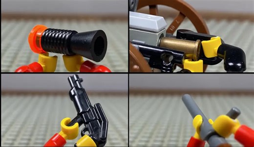乐高第一人称定格动作武器测试 3 Lego first person stop motion weapons tests