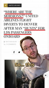New fear unlocked. Also, if you read more of the [second] passenger's Reddit comment, you'll see that they mention that the man was "sedated." I haven't been able to confirm whether or not that was actually the case. The passenger acknowledged that that was what she had "heard," but that she was sitting towards the back of the plane and couldn't be 100% certain. #lds #latterdaysaints #ldschurch #mormons #churchofjesuschristoflatterdaysaints #americanprimeval | Keystone with David Snell