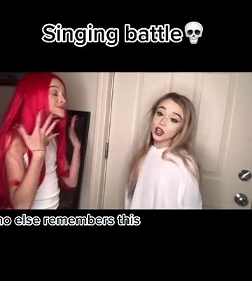 This little girl is really trying to be like Ariana Grande#singing #badbaby #ariel #singingbattle