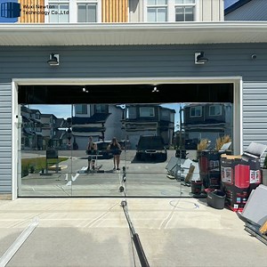 [Hot Item] Full View Automatic Aluminum Glass Garage Section Door Frameless Garage Door