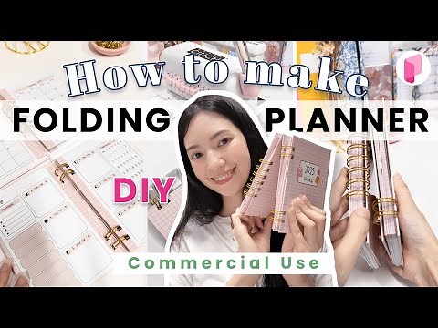 DIY How to make 2025 Folding Planner - Tutorial