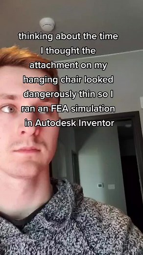 Luckily it turned out to only have about 20.8 MPa when a 200 lb person was sitting in it #engineering #college #fyp #foryou