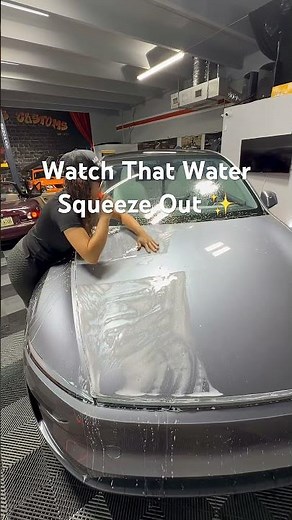 Flawless XPEL PPF Hood Install on 2025 Tesla Model Y 🤯 | Tint Haus Customs #shortvideo