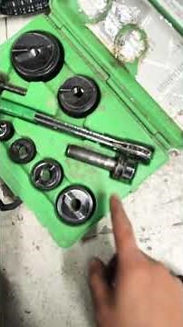 Electrical EMT - Making a 2” hole with a green Lee knockout - the proper way - knockout set by hand