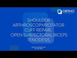Shoulder Arthroscopy, Rotator Cuff Repair, Open Subpectoral Biceps Tenodesis
