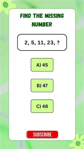 Can You Find the Missing Number? #shorts #maths #iqtest #missingnumber # #quiz