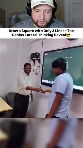 HOW TO DRAW A SQUARE WITH 3 LINES ✍️