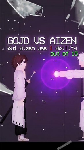 Aizen Sosuke vs Gojo Satoru Who WIN? #games #anime