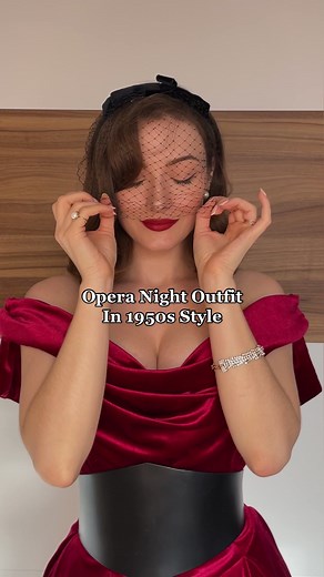 This is how I’d love to go to the Opera. 1950s inspired dress, big fluffy petticoat, long gloves and veil ✨ Dress: @TPDC Veil: @rosecherieparis Gloves, purse: vintage #1950sdress #1950shat #vintageglam #1950 #parismood #operalook #operanight #frenchchic #vintagehair #1950sstyle #1950sfashion #retrohair #50sstyle #mrsmaisel #vintageblogger #fifties #parisianvibes #feminineenergy #darkfeminineenergy #darkfemininity