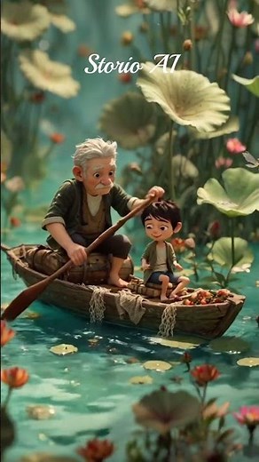 AI Animation: A Magical River Village Aesthetic & Relaxing