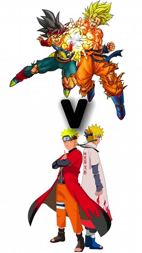 andrxd🥏 (@ndrx_14) - Goku y Bardock contra Naruto y Minato