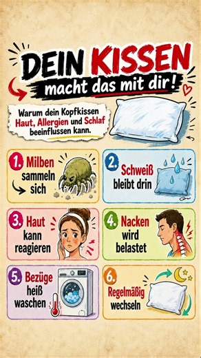 Dein Kissen kann Allergien hervorrufen!