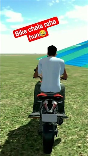 lndin bike driving 3Dmain bike chala raha hun ful tej aur break fail ho chuke hain 😂#abdullah#viral