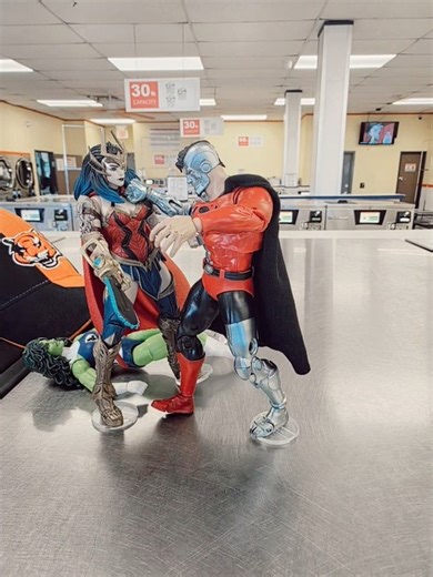 Wonder Woman Superman Stop Motion Multiverse Dojo Battle ##reels #shorts #animation