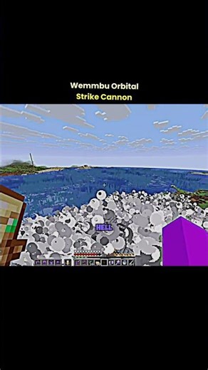 Wemmbu Orbital Cannon Strike 😱|| #shorts #minecraft #wemmbu