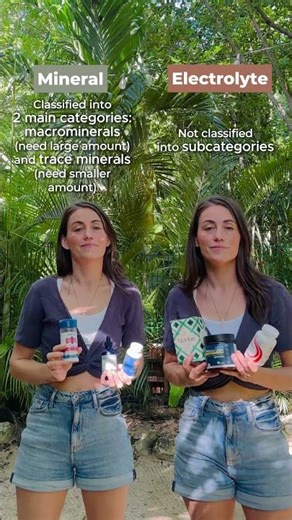 Mineral vs. Electrolyte 💡 #shorts