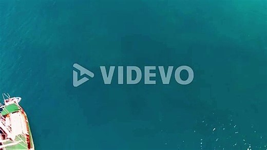 Old pirate ship sailing in the open ocean